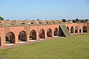 Fort Pulaski National Monument, chatham county, Georgia, U.S. This is an image of a place or building that is listed on the National Register of Historic Places in the United States of America. Its reference number is 66000064.