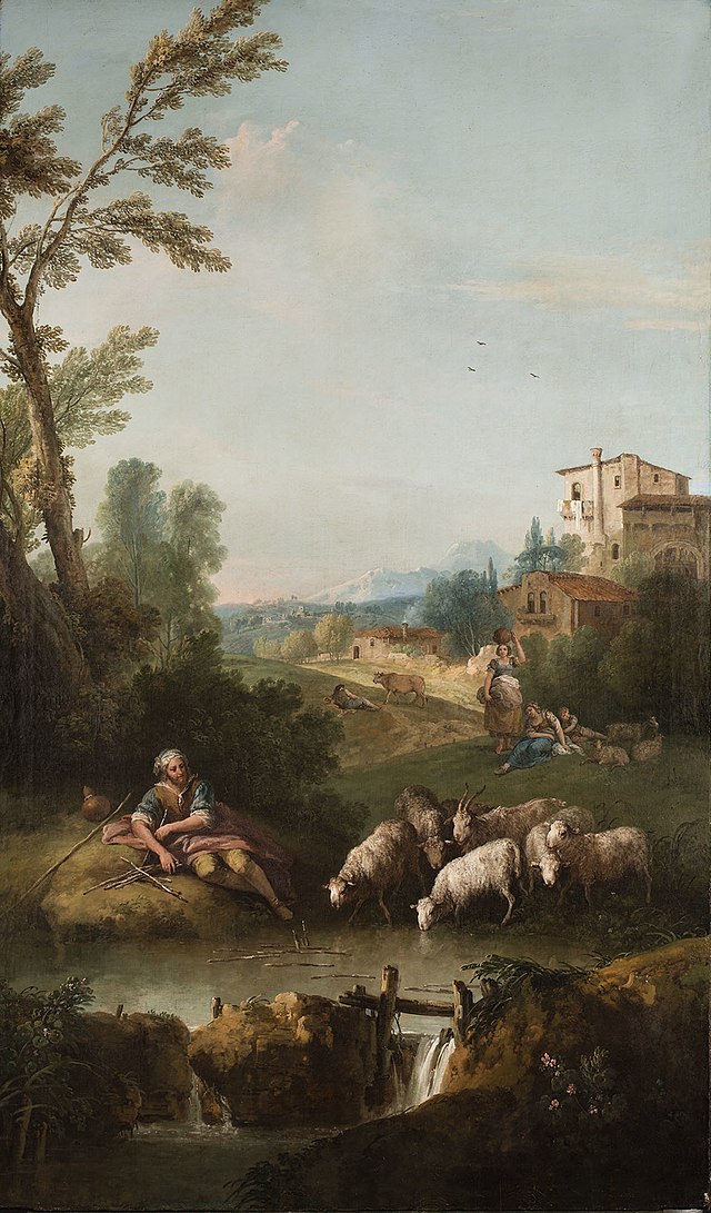 File:Francesco Zuccarelli (Pitigliano 1702-Florence 1788) - Landscape with  Jacob Watering Laban's Flock - RCIN 406008 - Royal Collection.jpg -  Wikipedia