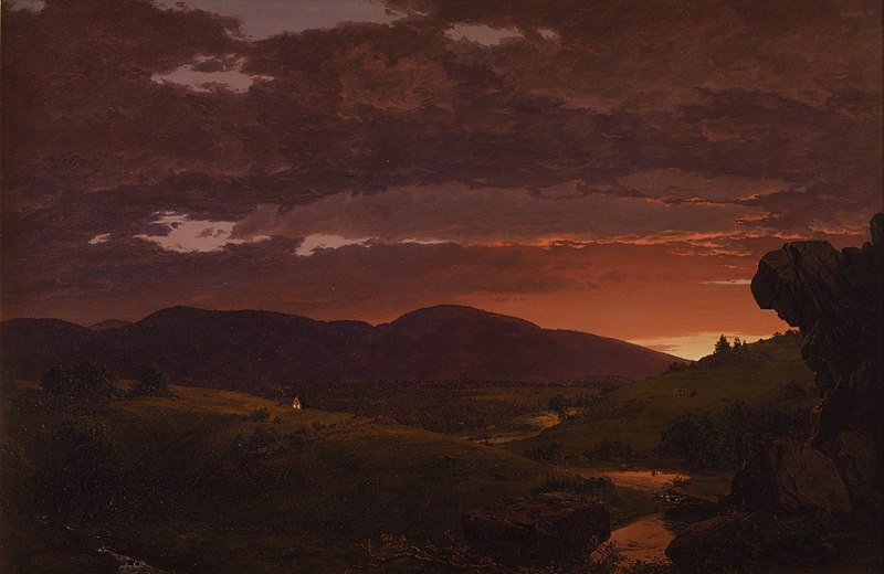 File:Frederic Edwin Church - Twilight, Short Arbiter 'Twixt Day and Night (Sunset).jpg