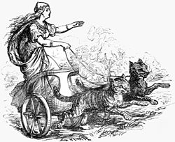 Freyja riding with her cats (1874).jpg