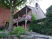 The Dowling House (1826-27) is the oldest building in Galena Galena Illinois Dowling House.jpg