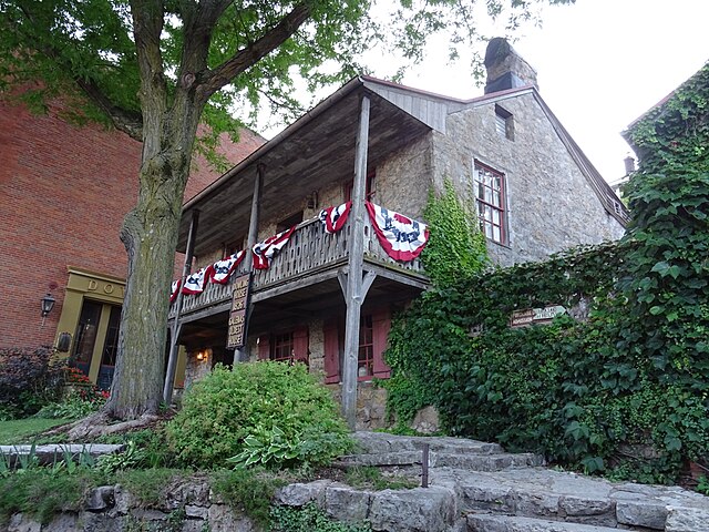 The Dowling House (1826–27) is the oldest building in Galena