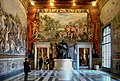 Konservatorių rūmų salė su popiežiaus Inocento X statula, kurta Alessandro Algardi