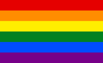Created in 1978, the rainbow flag is the most commonly used pride flag.[57][58]
