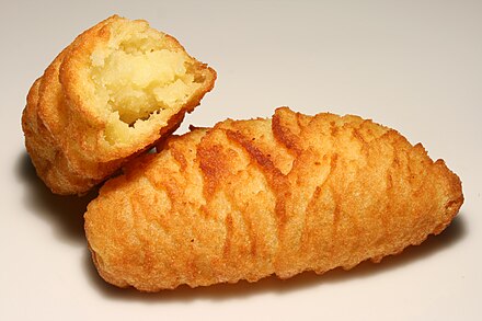 Baked croquettes from Austria