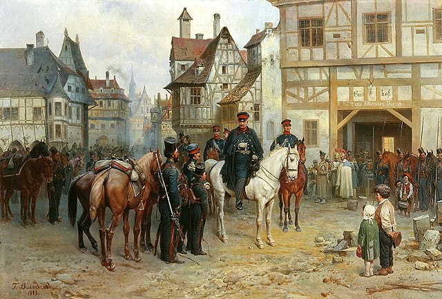 Gebhard Leberecht von Blücher in Bautzen by Bogdan Willewalde (1885)