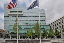 Schar School Headquarters at Van Metre Hall in Arlington, Virginia George Mason University - Arlington, Virginia (14306711841).jpg