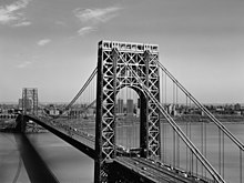 The bridge as seen in 1978 George Washington Bridge, HAER NY-129-8.jpg