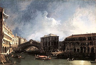 Le Grand Canal près du pont du Rialto