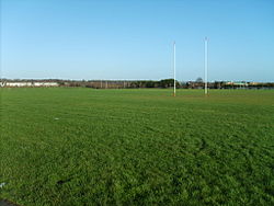 Glenaulin Park, adjacent to St. Patrick's GAA Club and home to many local sports fixtures