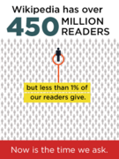 450 Million Readers CTA for Fundraising Banners