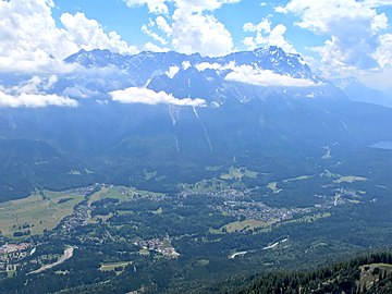 Wetter: Wolken im Höllental bei Grainau.