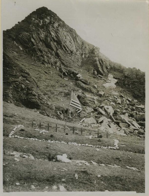 Graveyard from the Tuscania disaster