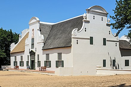 Cape-Dutch architecture at Groot Constantia