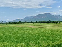 Farms and mountains near Gudimallam village, Andhra Pradesh India Gudimallam village farms and environment, Andhra Pradesh India.jpg