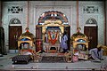 Guru Granth Sahib inside Takhat Sri Harmandir Ji, Patna Sahib.
