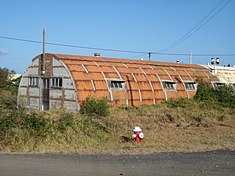 A World War II Quonset hut used to lodge members of the military