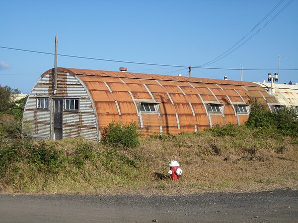 A World War II Quonset hut used to lodge members of the military