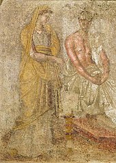 Hellenistic terracotta funerary wall painting, 3rd century BC Hellenistic terracotta funerary wall painting.jpg