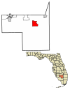Hendry County Florida Incorporated and Unincorporated areas Montura Highlighted 1246520.svg