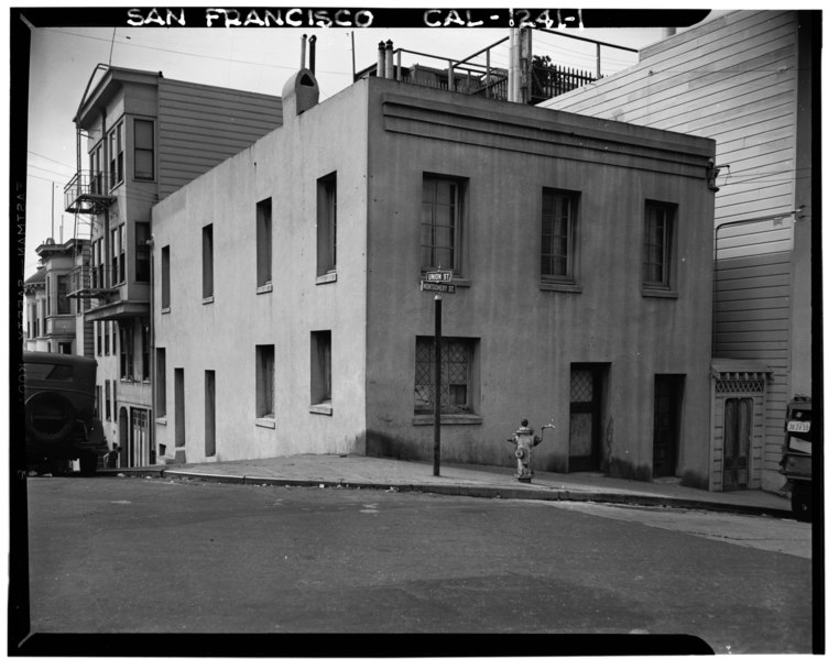 File:Historic American Buildings Survey A. J. Wittlock, Photographer March 1940 TELEGRAPH HILL AND MONTGOMERY STREET HOUSES - Telegraph Hill (House), 1301 Montgomery Street, San HABS CAL,38-SANFRA,126-1.tif