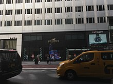 Hollister Co. store along the base of 660 Fifth Avenue