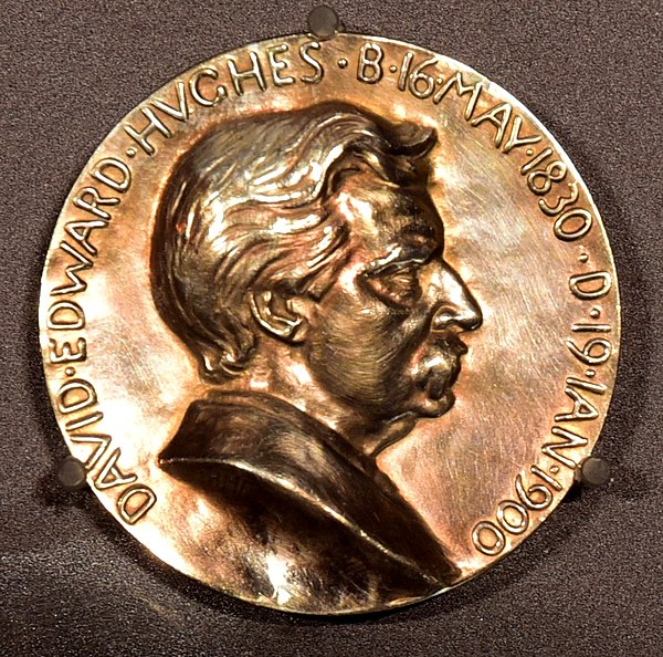 Avers of Hughes Medal