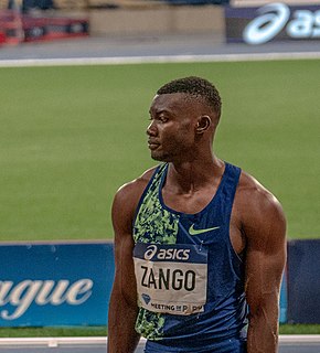 Hugues Fabrice Zango Burkinabé athlete