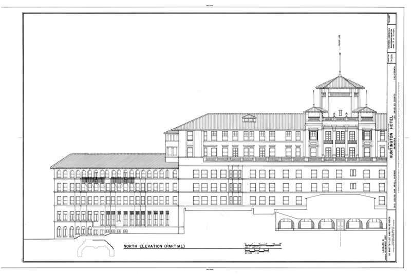 File:Huntington Hotel, 1401 South Oak Knoll Avenue, Pasadena, Los Angeles County, CA HABS CAL,19-PASA,12- (sheet 9 of 15).png