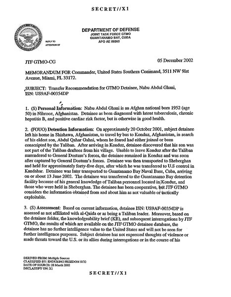 File:ISN 00354, Nabu Abdul Ghani's Guantanamo detainee assessment.pdf