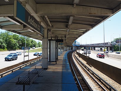 How to get to Addison Station CTA Blue Line with public transit - About the place