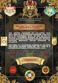 United Kingdom of Atlantis Independence Deed Declaration