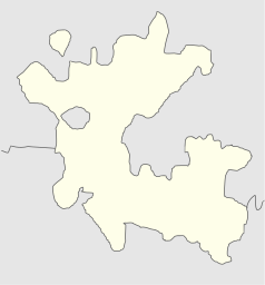 Mapa konturowa Dadry i Nagarhaweli, u góry nieco na lewo znajduje się punkt z opisem „Silvassa”