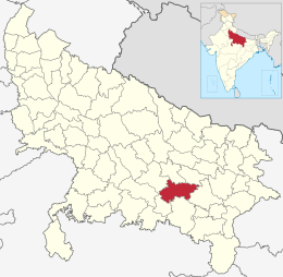 प्रतापगढ जिल्हा (उत्तर प्रदेश) चे स्थान