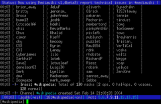 Irssi Text-mode IRC client