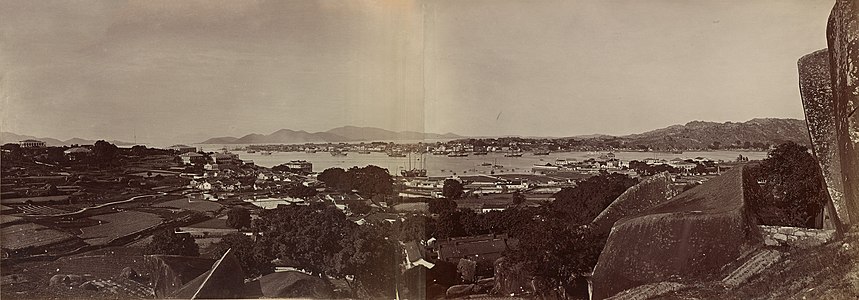פנורמה של האי שצולמה סביב 1870