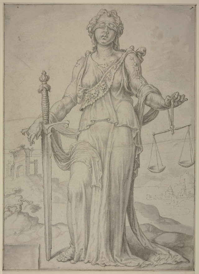 ‘’Justitia’’ by Maarten van Heemskerk, 1556.