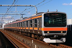 A Musashino Line E231-0 series EMU in January 2023