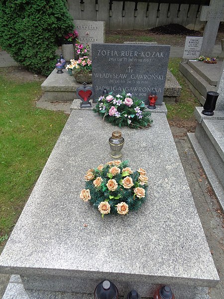 File:Jadwiga Gawrońska grób.jpg