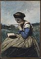 1869-70 Reading woman label QS:Len,"Reading woman" label QS:Lpl,"Czytająca kobieta" label QS:Lde,"Lesende Frau"