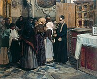 «Цілування в церкві реліквії», 1893