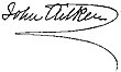 Podpis Johna Aitkena