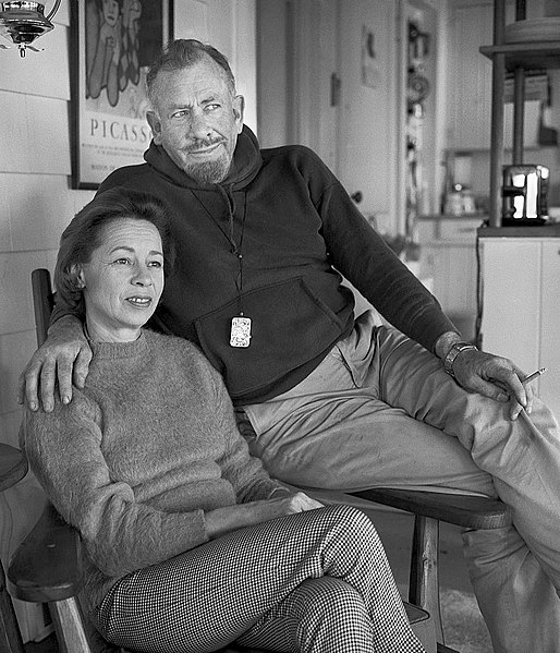 File:John Steinbeck with Elaine Scott 1950.jpg