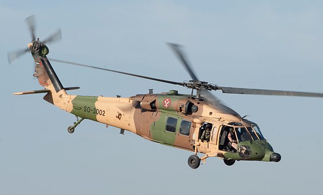 A UH-60 Black Hawk operated by the Royal Jordanian Air Force