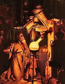 The Alchemist in Search of the Philosophers Stone (1771) by Joseph Wright of Derby JosephWright-Alchemist-Cropped.jpg