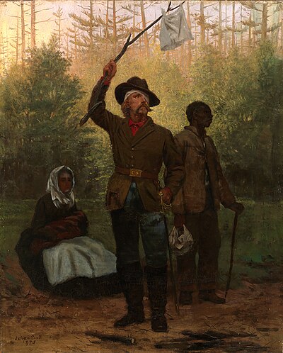 Julian Scott's 1873 painting, Surrender of a Confederate Soldier