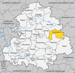 Kaisersbach - Localizazion