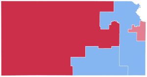 Kansas Congressional Election Results 1992.svg
