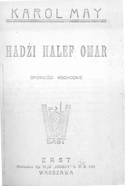 File:Karol May - Hadżi Halef Omar.djvu