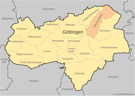 Karte Göttingen Nikolausberg